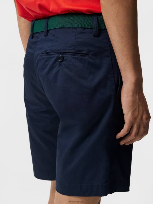 Men J.Lindeberg Navy Nathan Super Satin Shorts Clothing 8R621142