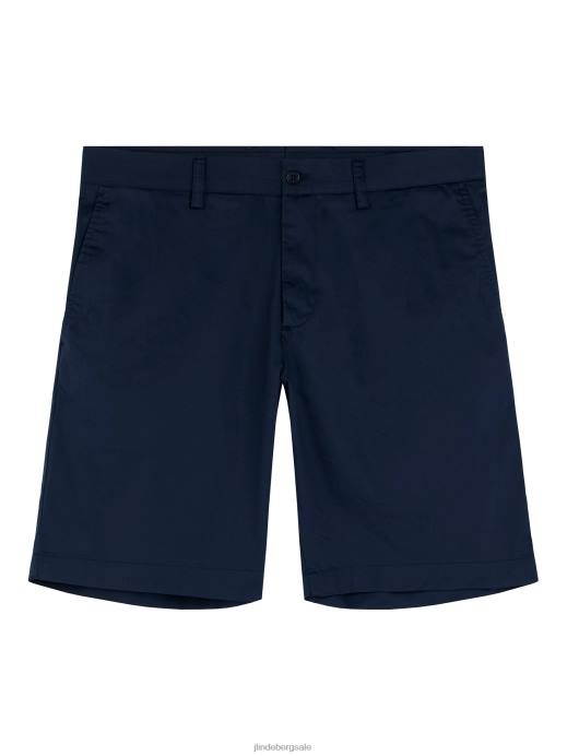 Men J.Lindeberg Navy Nathan Super Satin Shorts Clothing 8R621142