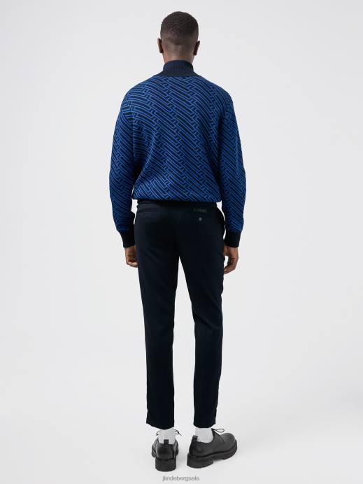 Men J.Lindeberg Navy Sasha Commuter Stretch Pants Clothing 8R622230