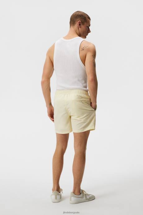 Men J.Lindeberg Pear Sorbet Banks Solid Swim Trunks Clothing 8R621117