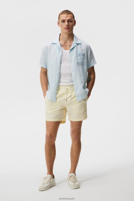 Men J.Lindeberg Pear Sorbet Banks Solid Swim Trunks Clothing 8R621117