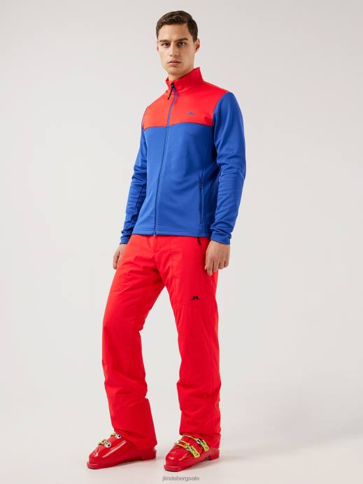 Men J.Lindeberg Racing Red Clarke Ski Pant Clothing 8R622240