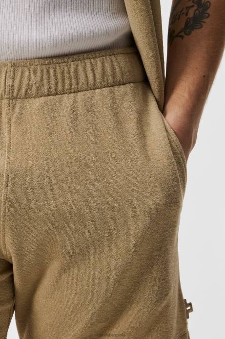 Men J.Lindeberg Safari Beige Allan Terry Shorts Clothing 8R621036