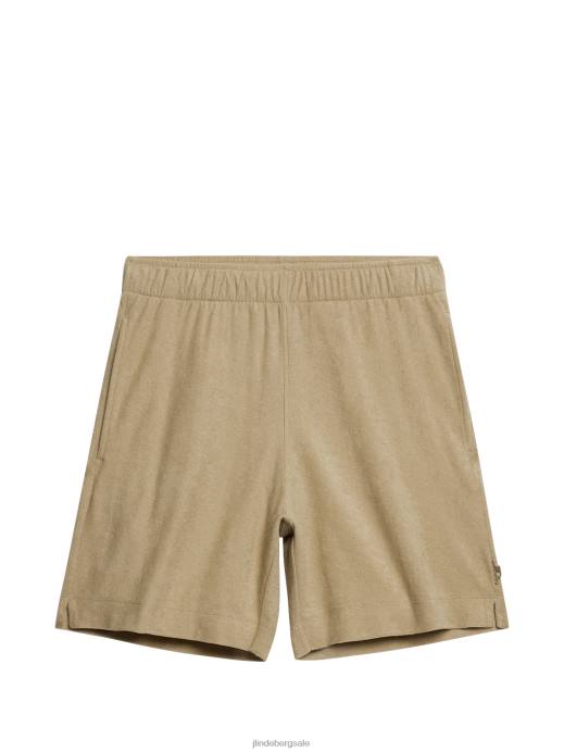 Men J.Lindeberg Safari Beige Allan Terry Shorts Clothing 8R621036