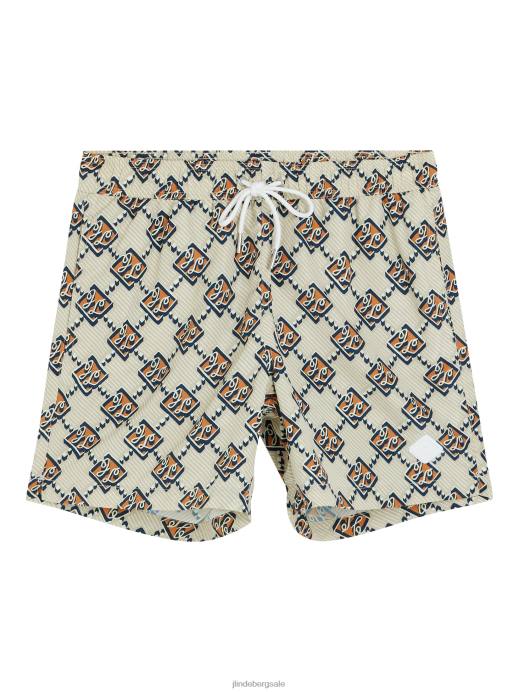 Men J.Lindeberg Safari Beige Banks Diamond Swim Trunks Clothing 8R621119