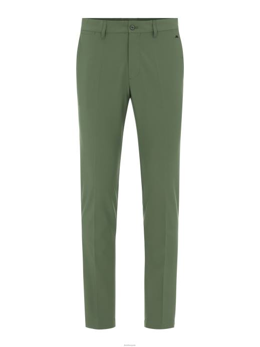 Men J.Lindeberg Thyme Green Ellott Golf Pant Clothing 8R622265
