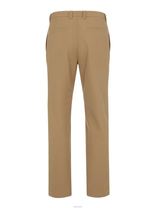 Men J.Lindeberg Tiger Brown Dropper Lux Twill Pants Clothing 8R622235