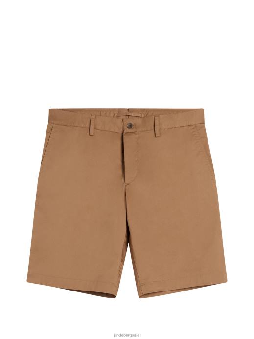 Men J.Lindeberg Tiger Brown Nathan Super Satin Shorts Clothing 8R621144