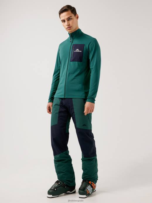 Men J.Lindeberg Treeline Green Clarke Ski Pant Clothing 8R622239