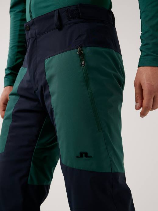 Men J.Lindeberg Treeline Green Clarke Ski Pant Clothing 8R622239
