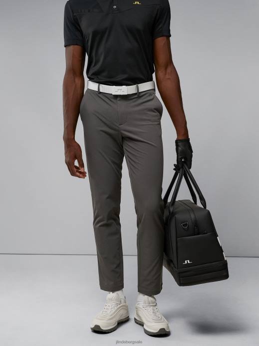 Men J.Lindeberg Volcanic Ash Axil Fleece Twill Pant Clothing 8R622178