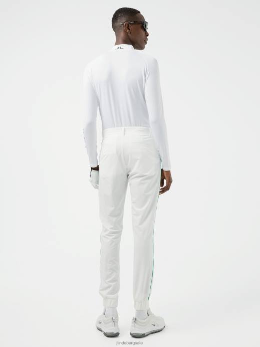 Men J.Lindeberg White Rick Golf Pant Clothing 8R622216