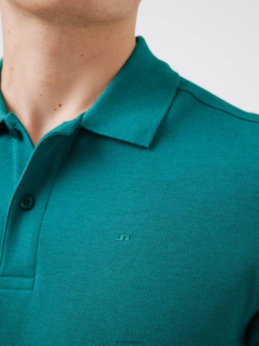 Men J.Lindeberg Deep Lake Troy Pique Polo Clothing 8R622090