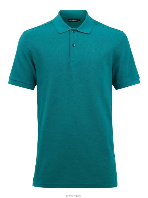 Men J.Lindeberg Deep Lake Troy Pique Polo Clothing 8R622090