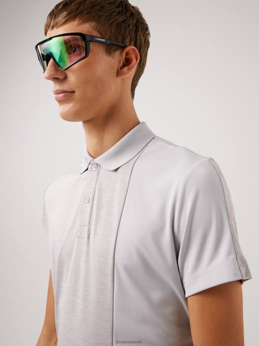 Men J.Lindeberg Micro Chip Melange Maxim Golf Polo Clothing 8R622123