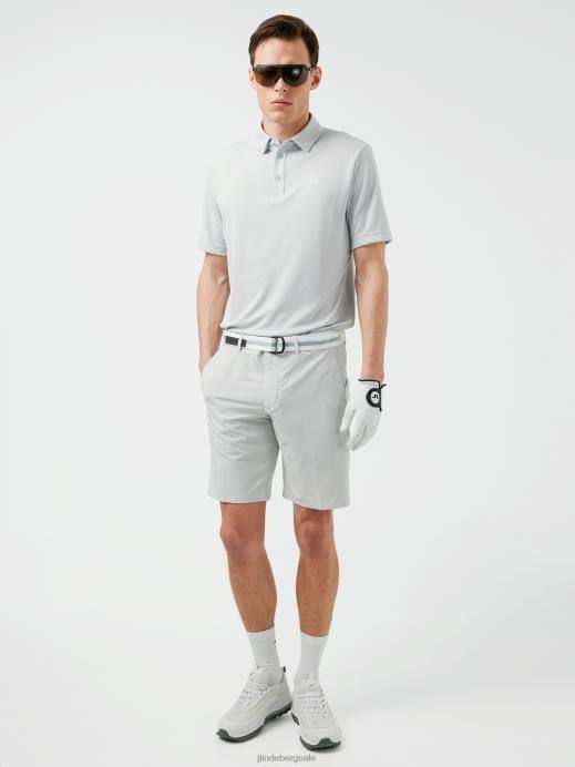 Men J.Lindeberg Micro Chip Peat Relaxed Fit Polo Clothing 8R622071