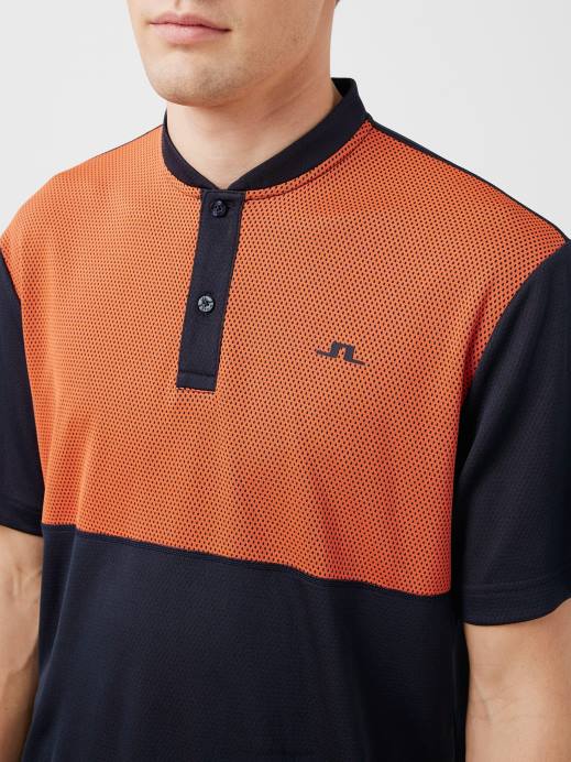 Men J.Lindeberg Navy Jordan Relaxed Fit Polo Clothing 8R622074