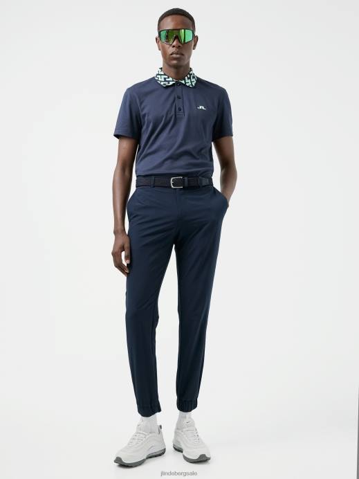 Men J.Lindeberg Navy Lux Bridge Golf Polo Clothing 8R622080