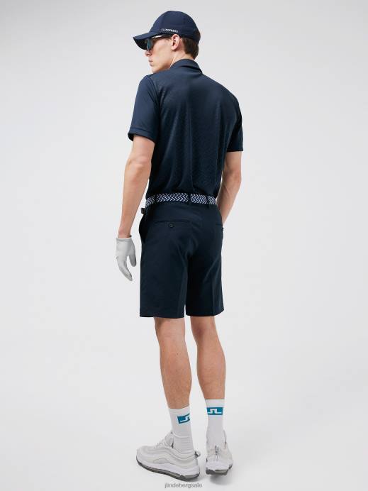 Men J.Lindeberg Navy Peat Relaxed Fit Polo Clothing 8R622069