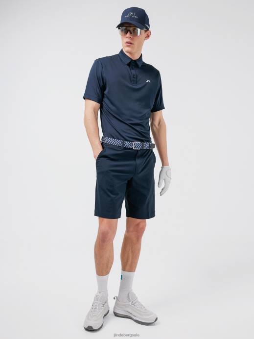 Men J.Lindeberg Navy Peat Relaxed Fit Polo Clothing 8R622069