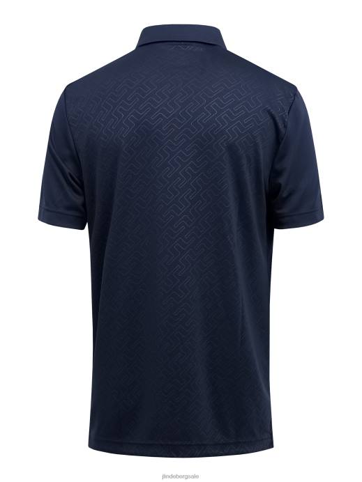 Men J.Lindeberg Navy Peat Relaxed Fit Polo Clothing 8R622069