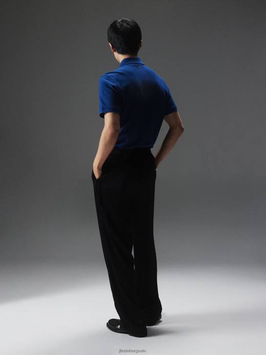 Men J.Lindeberg Navy Peony Arlo Logo Patch Polo Clothing 8R622067