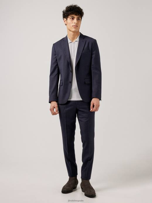 Men J.Lindeberg Stone Grey Nino Knitted Polo Clothing 8R622112