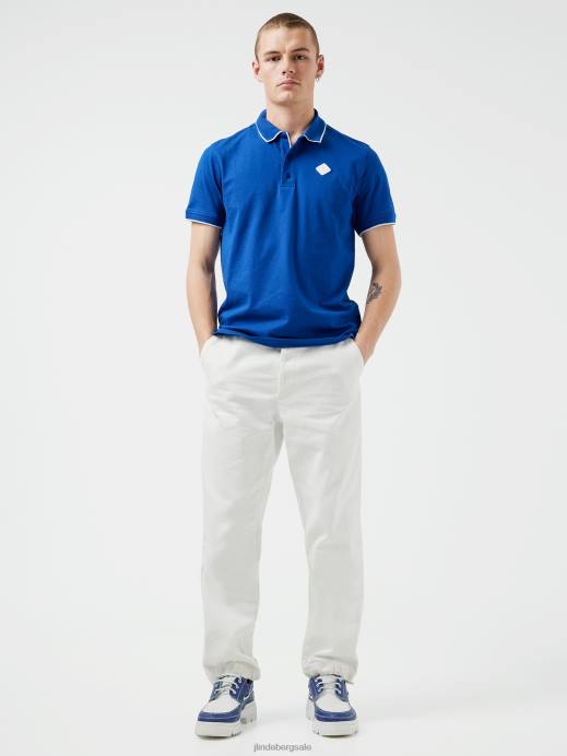 Men J.Lindeberg Surf the Web Kenny Cotton Polo Clothing 8R622089