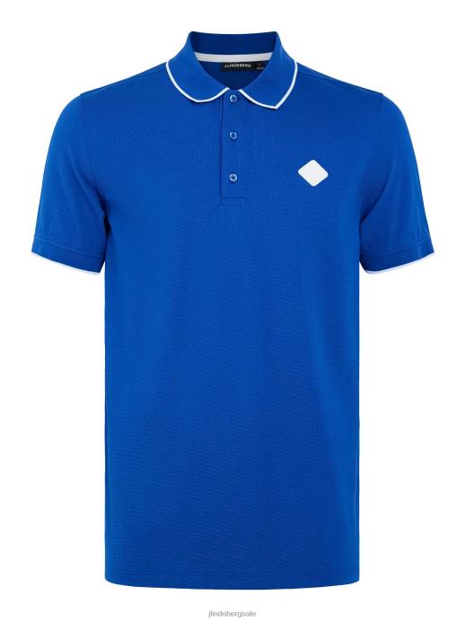 Men J.Lindeberg Surf the Web Kenny Cotton Polo Clothing 8R622089