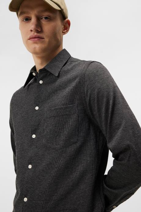 Men J.Lindeberg High Rise Jersey Slim Shirt Clothing 8R621183