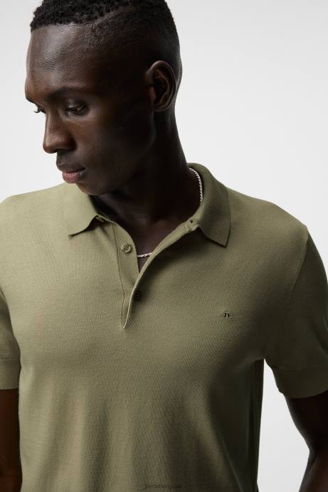 Men J.Lindeberg Aloe Ridge Rayon Silk Polo Clothing 8R621064