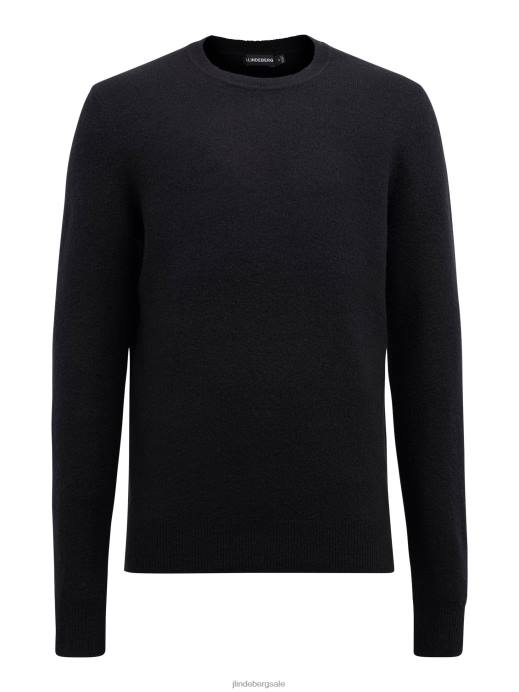 Men J.Lindeberg Black Cole Yak Blend Sweater Clothing 8R622367