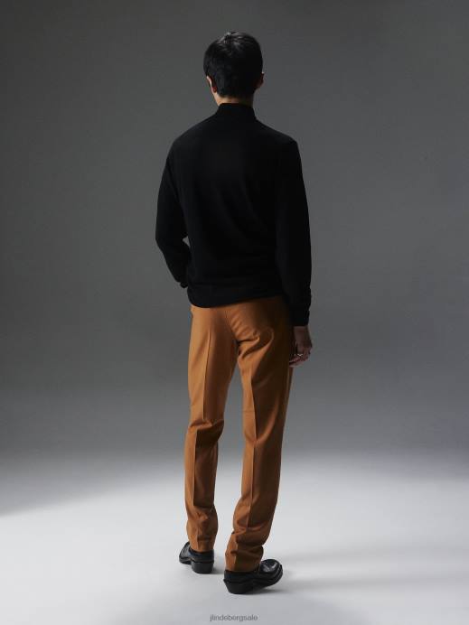 Men J.Lindeberg Black Kiyan Quarter Zip Sweater Clothing 8R622274