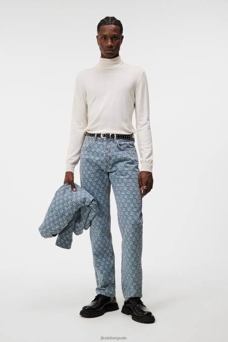 Men J.Lindeberg Black Lyd Merino Turtleneck Sweater Clothing 8R621006