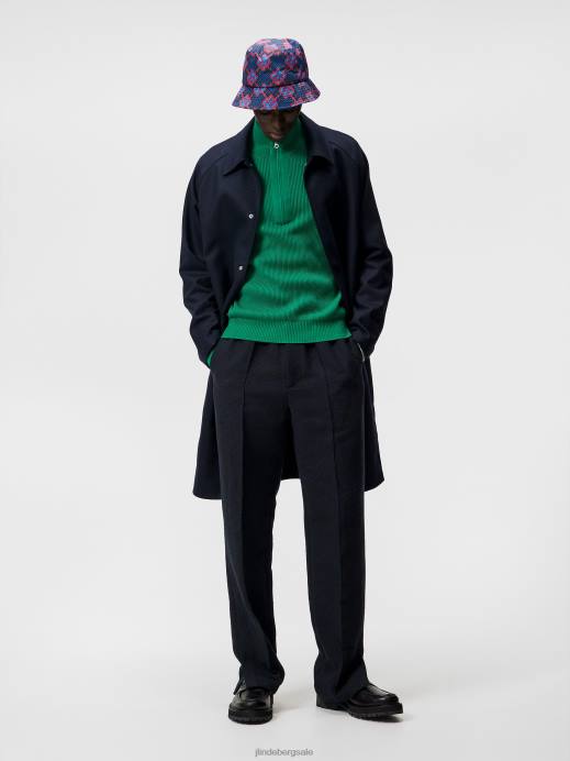 Men J.Lindeberg Bosphorus Alex Half Zip Knitted Sweater Clothing 8R621058