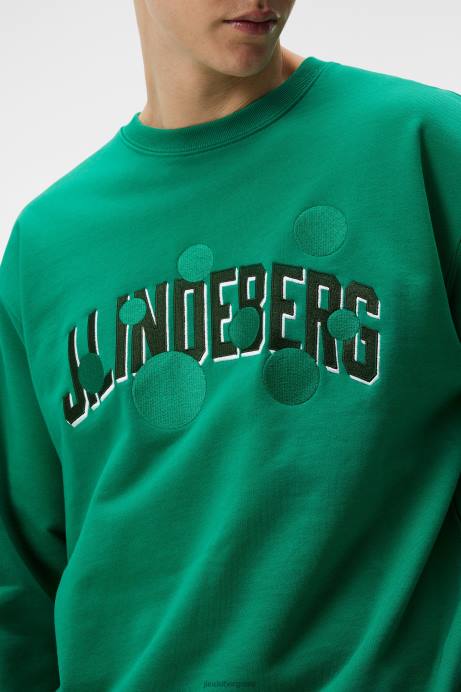 Men J.Lindeberg Bosphorus Kyzer Crew Neck Sweatshirt Clothing 8R621073