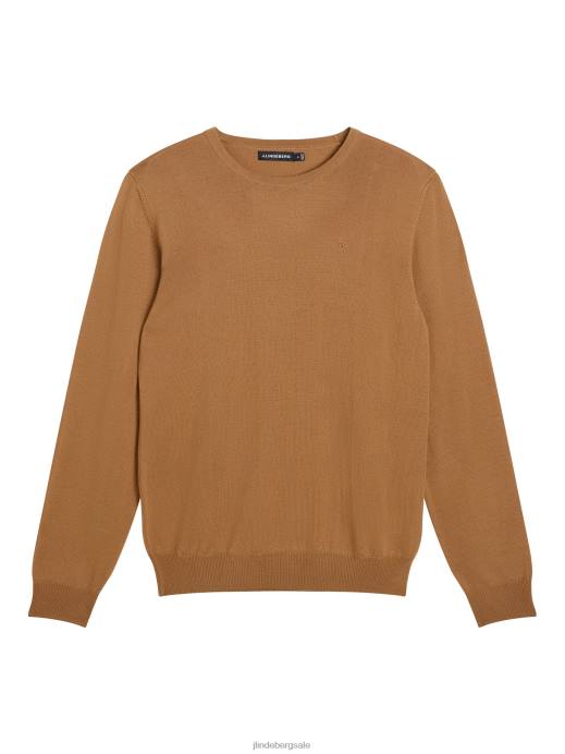 Men J.Lindeberg Chipmunk Lyle Merino Crew Neck Sweater Clothing 8R622287