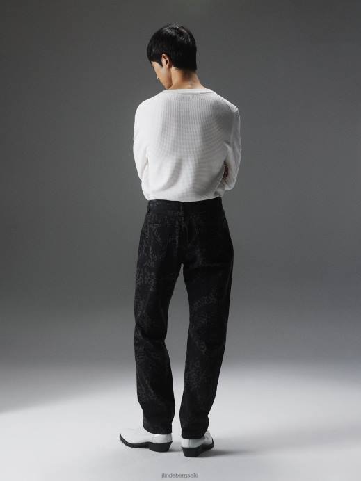 Men J.Lindeberg Cloud White Archer Structure Sweater Clothing 8R622285