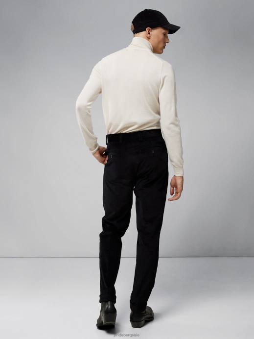 Men J.Lindeberg Cloud White Lyd Merino Turtleneck Sweater Clothing 8R622317