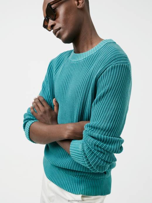 Men J.Lindeberg Deep Lake Coy Summer Structure Sweater Clothing 8R622354