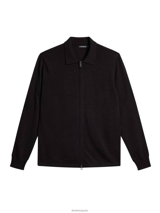 Men J.Lindeberg Delicioso Nyle Merino Zip Cardigan Clothing 8R621012