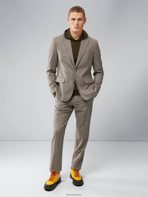 Men J.Lindeberg Forest Green Laurie Merino Hoodie Clothing 8R622312