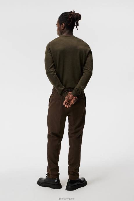 Men J.Lindeberg Forest Green Lyle Merino Sweater Clothing 8R621015