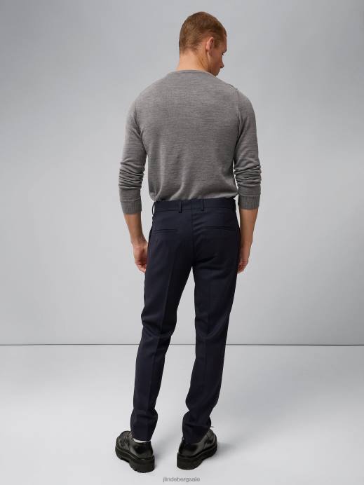 Men J.Lindeberg Grey Melange Lyle True Merino Sweater Clothing 8R621081