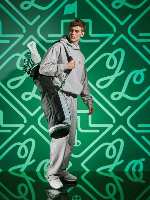 Men J.Lindeberg Light Grey Melange House Of Karson Hoodie Clothing 8R622268