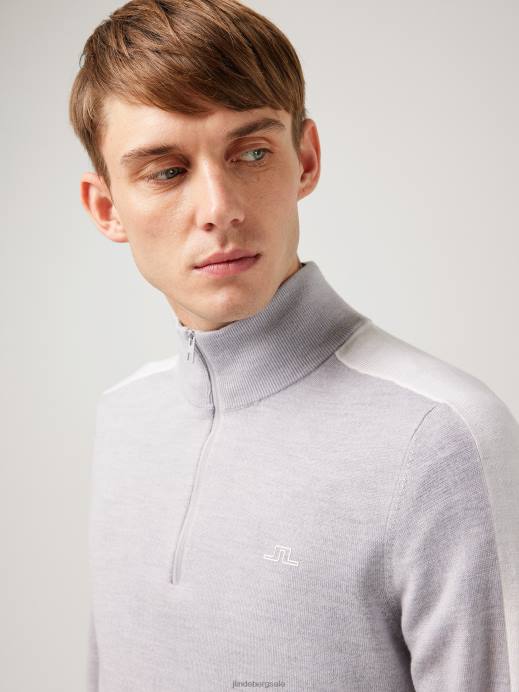 Men J.Lindeberg Micro Chip Andreas Knitted Golf Sweater Clothing 8R622369