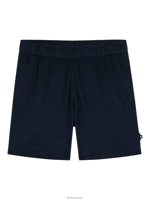 Men J.Lindeberg Navy Allan Terry Shorts Clothing 8R621037