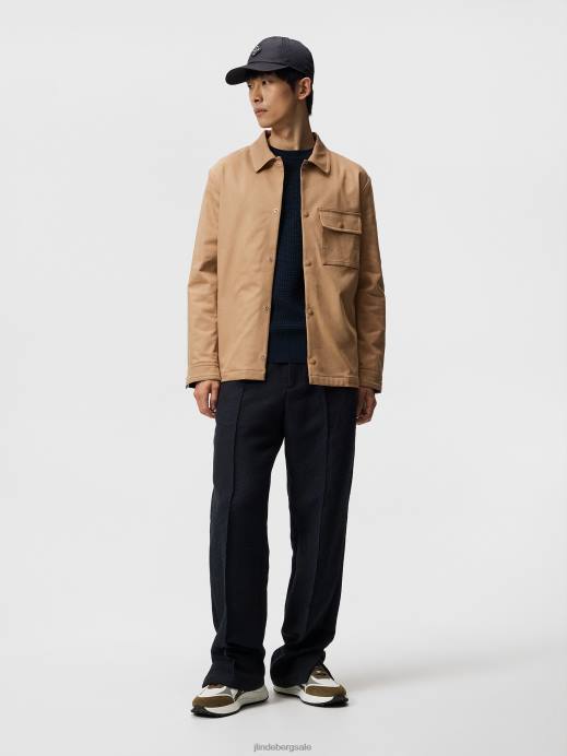 Men J.Lindeberg Navy Arthur Organic Cotton Sweater Clothing 8R621065