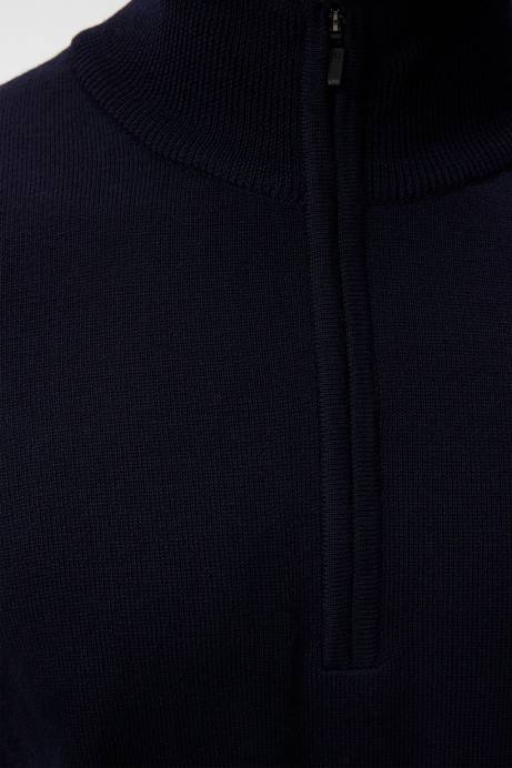 Men J.Lindeberg Navy Kiyan Quarter Zip Sweater Clothing 8R62990