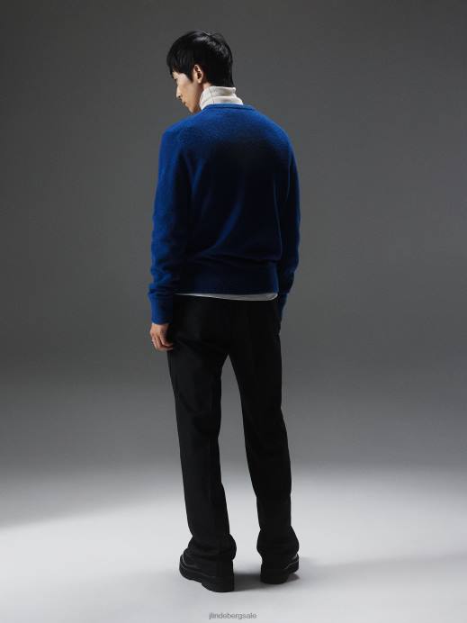 Men J.Lindeberg Navy Peony Yuri Merino Sweater Clothing 8R622281
